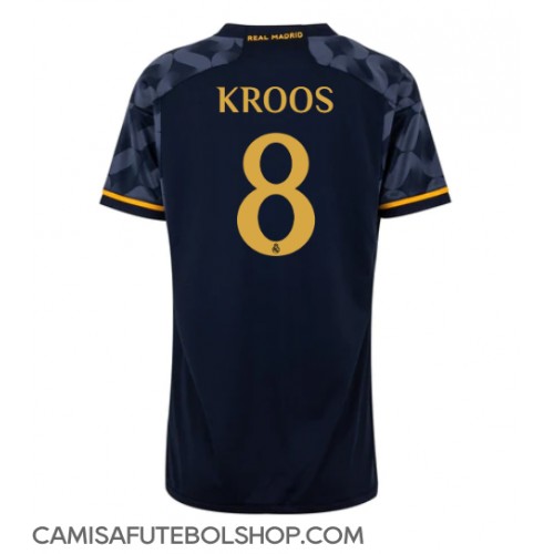 Camisa de time de futebol Real Madrid Toni Kroos #8 Replicas 2º Equipamento Feminina 2023-24 Manga Curta